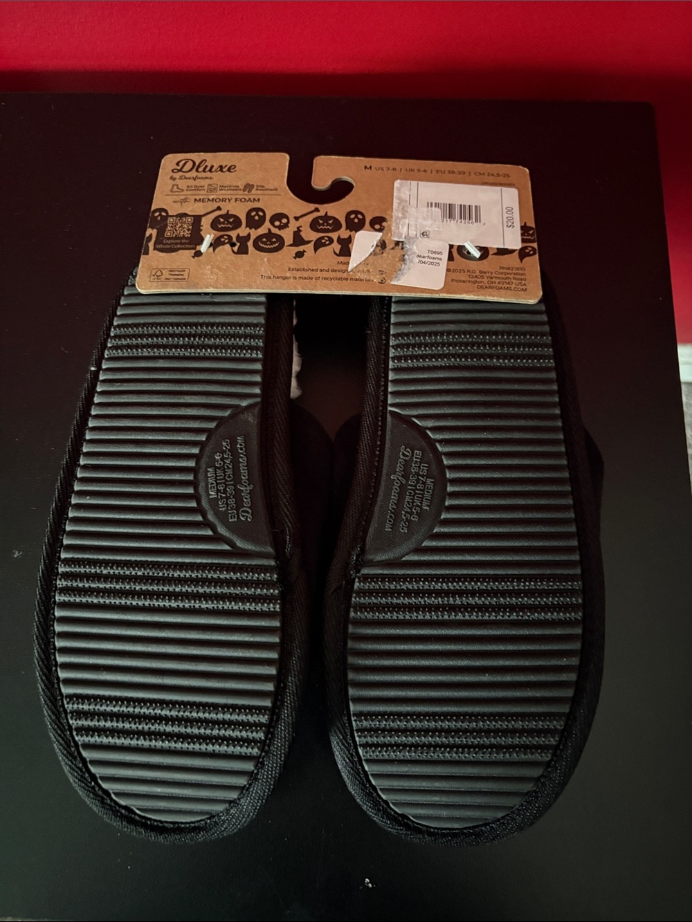 Women’s Black Ghost Cozy Slip-Ons - Picture 4 of 5